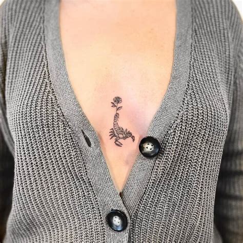 elegant sternum tattoos|30 Unique Sternum Tattoos For Females